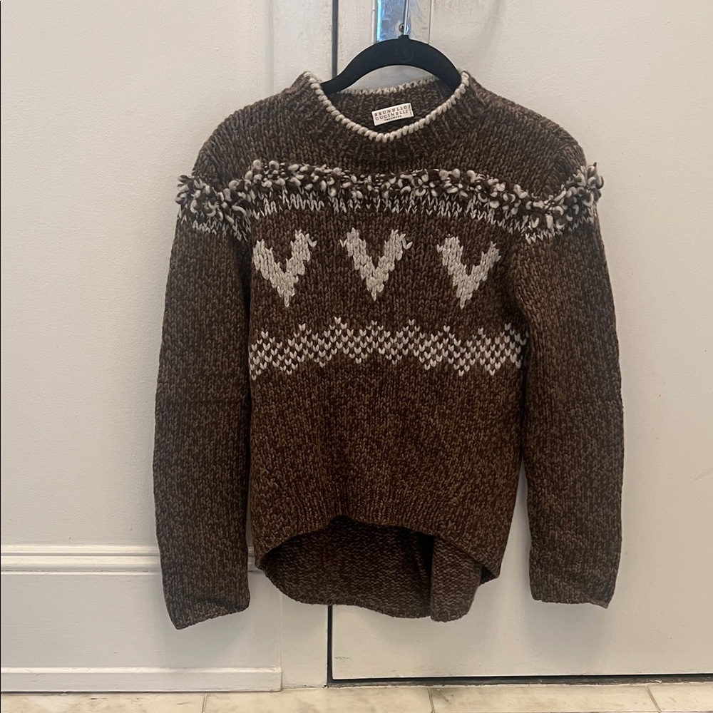 100% AUTHENTIC BRUNELLO CUCINELLI CASHMERE SWEATER LIKE NEW